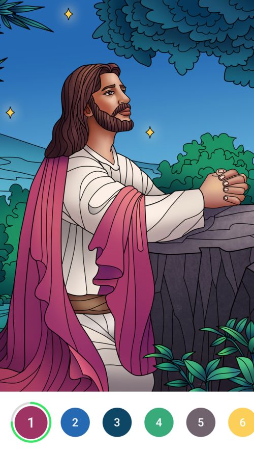 Bible Color paint by number artwork