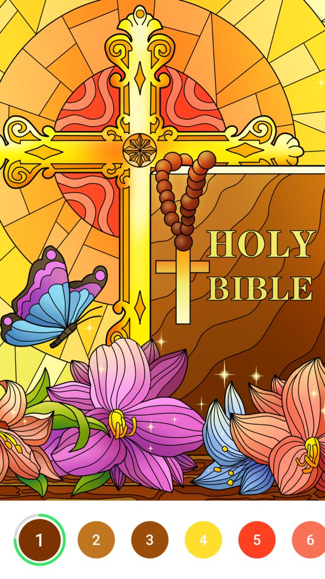 Bible Coloring Paint by Number na App Store