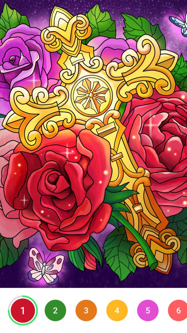 Bible Coloring Paint by Number na App Store